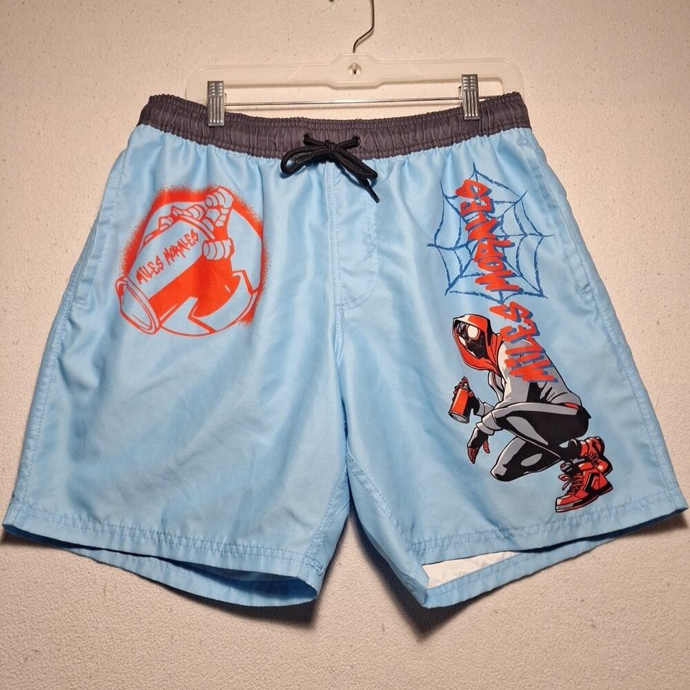 Marvel Shorts Miles Morales Large Blue Mens